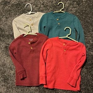 Jumping Beans Kids Long Sleeve Shirts - Gray, Teal, Red, Maroon